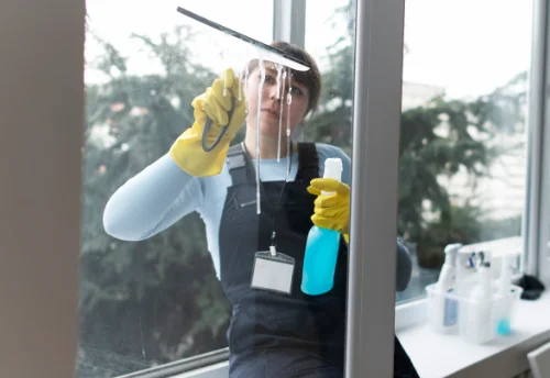 Nettoyage de vitres intérieures et extérieures à Sainte-Ouenne